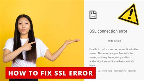 how to fix ssl connection error.